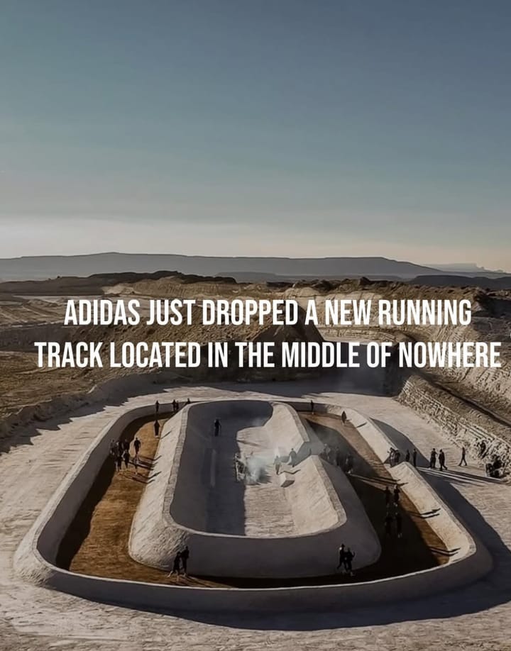 Adidas Built a Running Track in the Middle of the Desert — And Sh*t Looks Hard