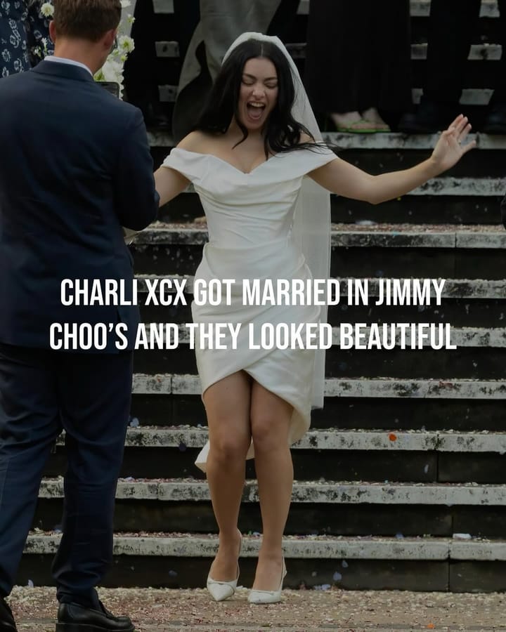 Charli XCX Marries in Vivienne Westwood Mini & Jimmy Choo Heels: Brat Chic Meets Bridal Elegance