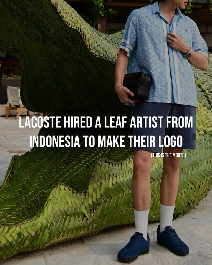 Lacoste x Make A Scene! Bali: A Biosculptural Tribute to Nature